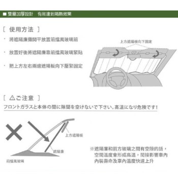 COTRAX 新雙層免吸盤前檔遮陽板-轎車